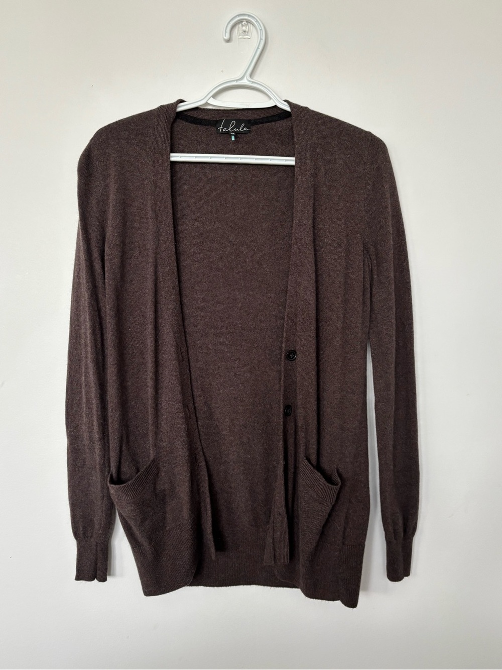 Aritzia Talula Open-Front Knit Cardigan